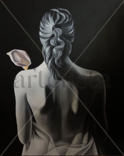 Desnudo Oil Panel Figure Painting