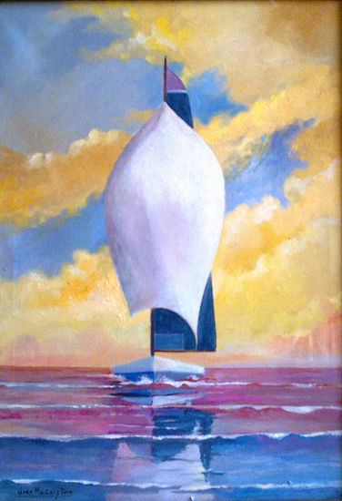 cerca de la orilla Oil Canvas Marine Painting