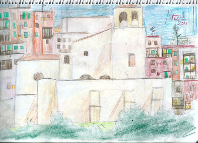 cuenca Lápiz (a color) Papel Paisaje