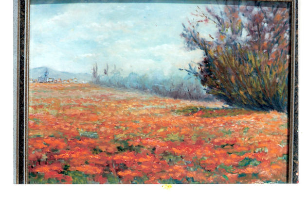 campo de amapolas Oil Canvas Landscaping