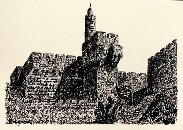 JERUSALEM 2 (David's Tower) Tinta