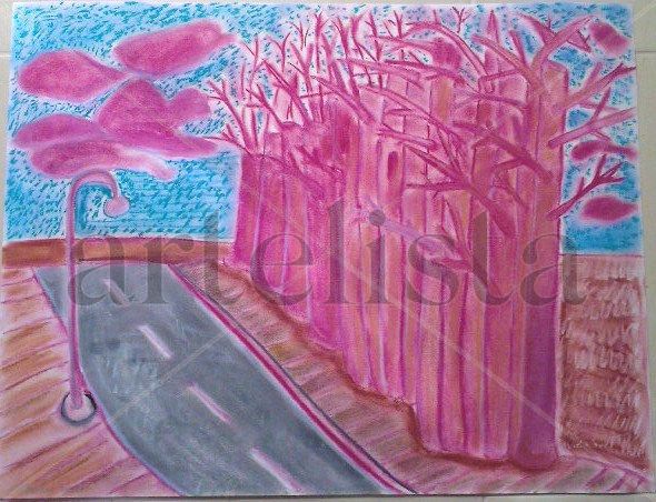 El camino Pastel Papel Paisaje