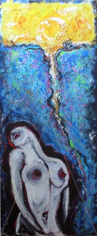 Cascata Acrylic Canvas Nude Paintings