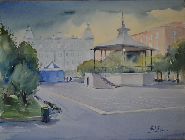 Paisaje Urbano.-Santander Watercolour Paper Landscaping