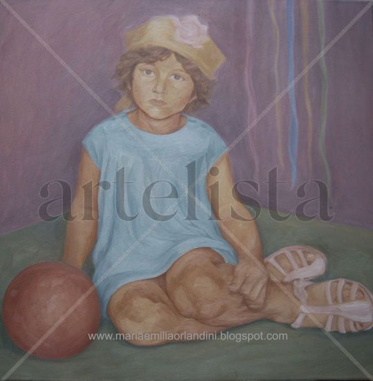 Niña con pelota 