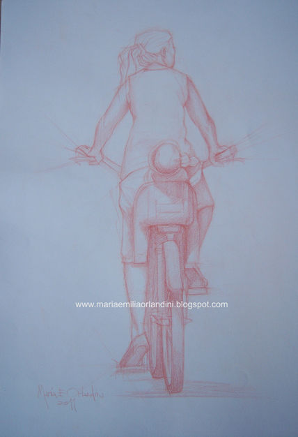 Mujer en bicicleta