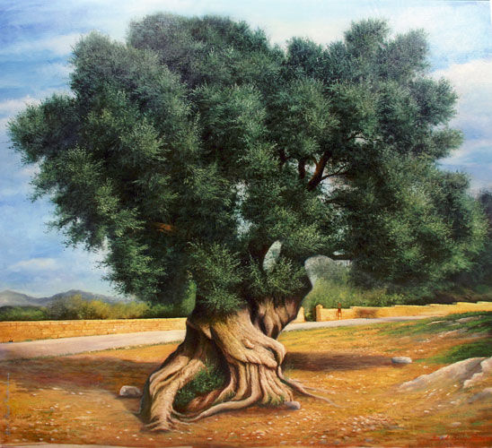 albero della vita Oil Textile Landscaping