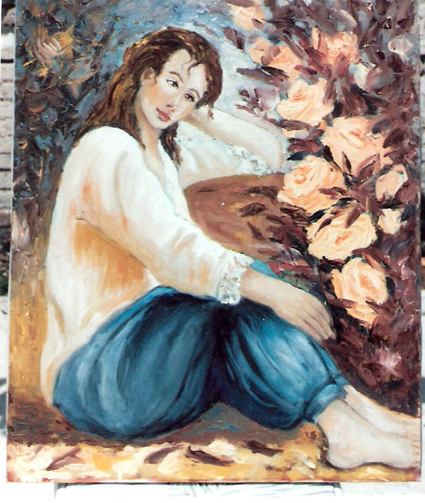 r   mujer           pensativa