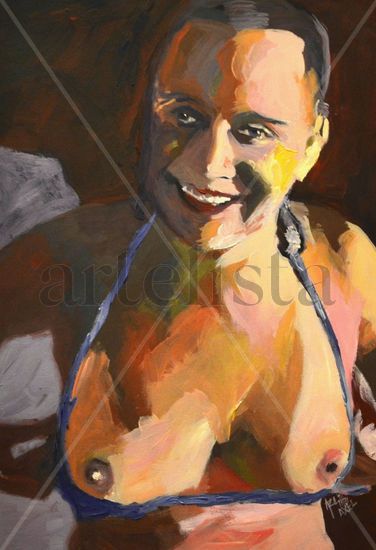 Toma foto,pesao Oil Card Nude Paintings