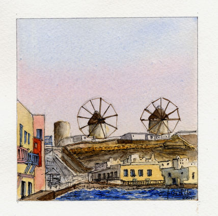 Molinos en Mykonos