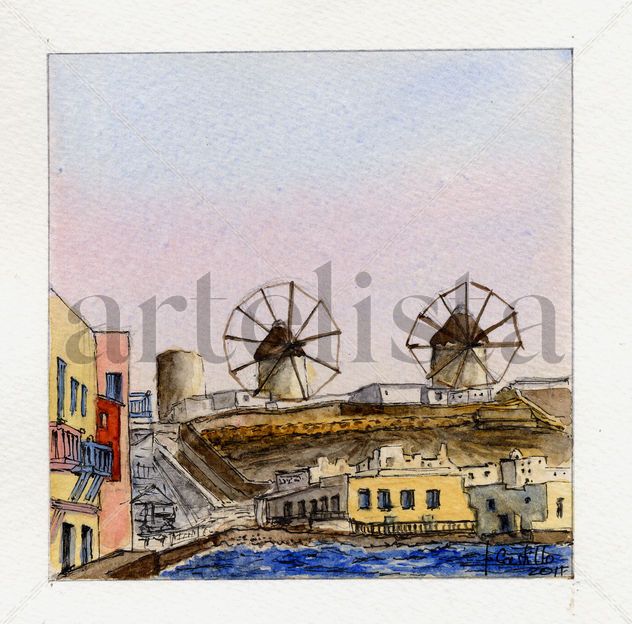 Molinos en Mykonos