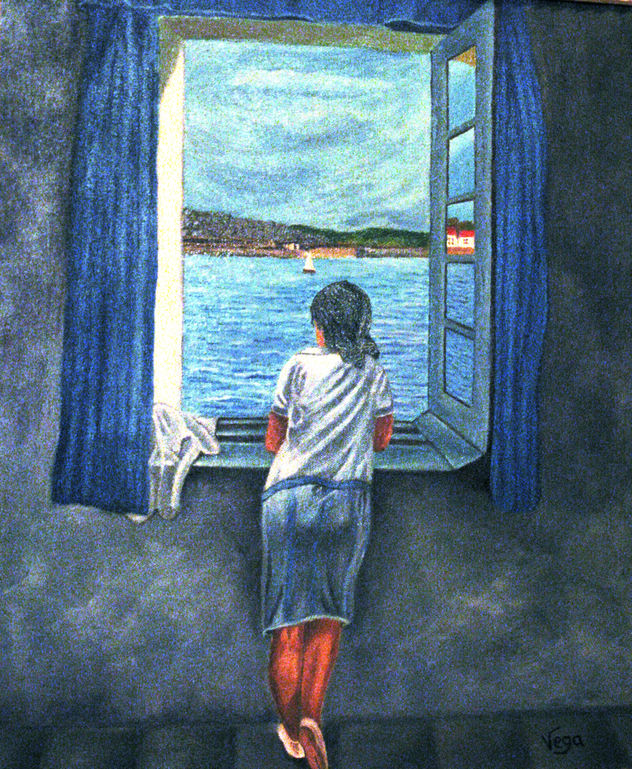 Muchacha asomada a la ventana (copia)