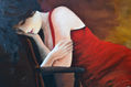 La mujer de rojo