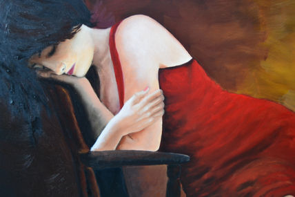 La mujer de rojo