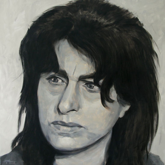 Anna Magnani Oil Canvas Portrait