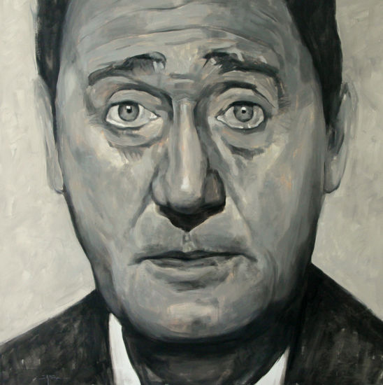 Alberto Sordi Óleo Lienzo Retrato