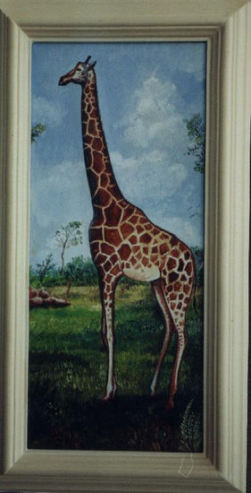 girafa Oil Canvas Animals