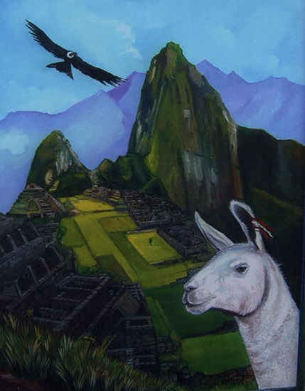 macchu picchu Oil Canvas Landscaping