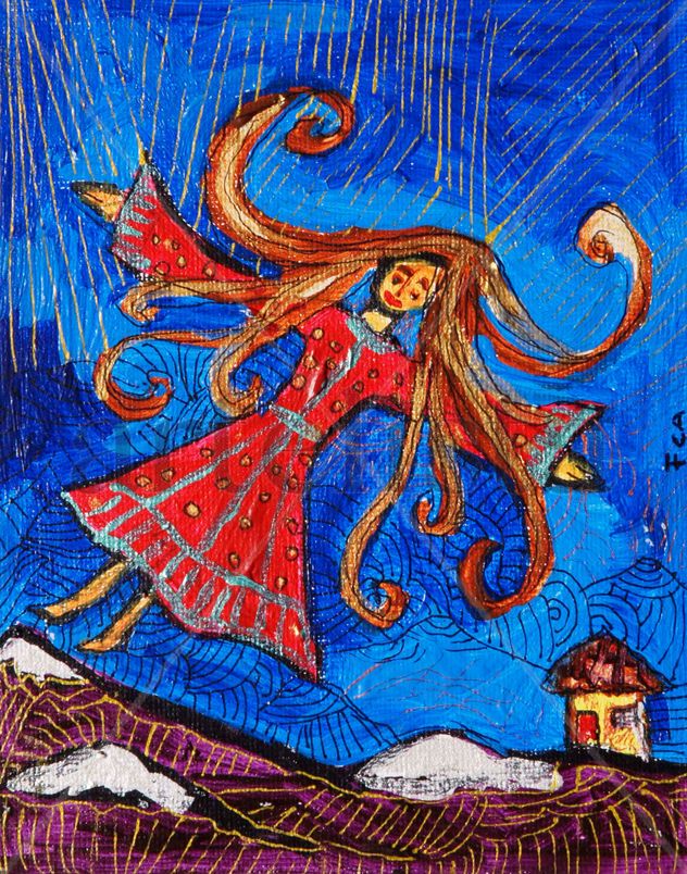 NIÑA VOLANDO