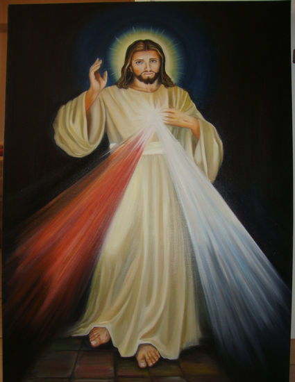 JESUS DE LA MISERICORDIA Oil Canvas Figure Painting