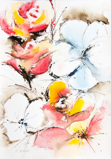 Primavera Watercolour Paper Floral Painting