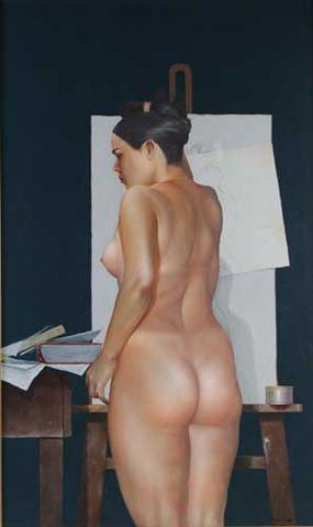 La Modelo Oil Canvas Nude Paintings