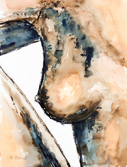 Teta Watercolour Paper Nude Paintings