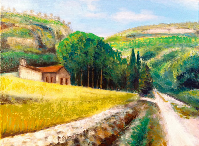 Camino a sta. perpetua Acrylic Canvas Landscaping