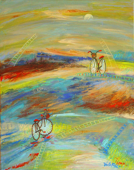 THE BICYCLE # 11. CHRONIC!!! TABOO!!!!. Acrylic Canvas Landscaping