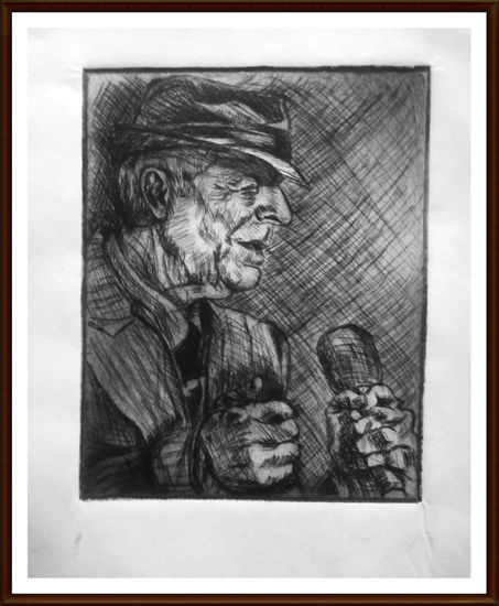 Leonard Cohen (acrilico) Rotogravure