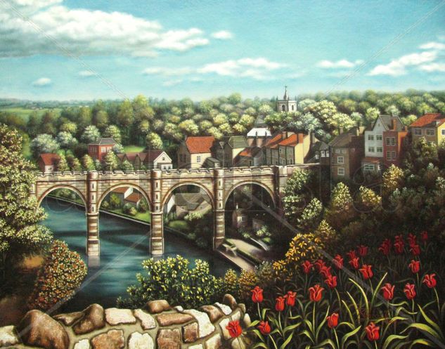 EL PUENTE (61x76cm)-PARA COLECCIONISTAS Óleo Lienzo Paisaje