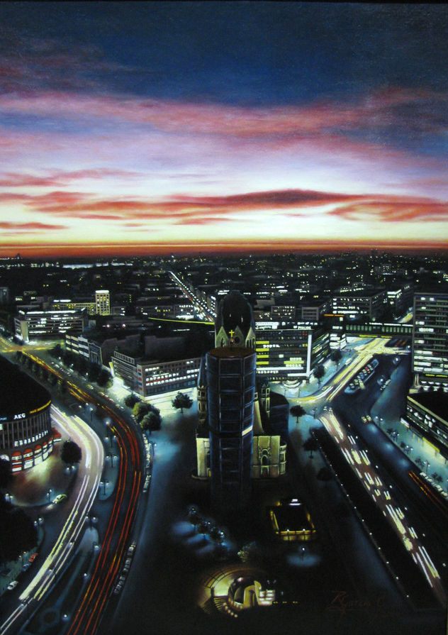 CIUDAD NOCTURNA - BERLÍN (76,5x54cm)-PARA COLECCIONISTAS