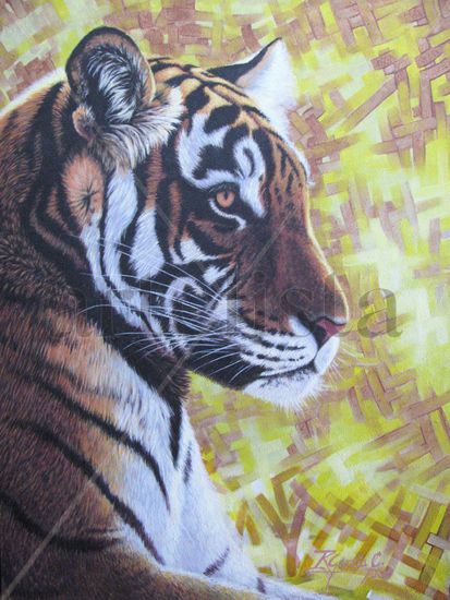 EL TIGRE (107x81cm) OFERTA Acrylic Panel Animals