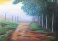 Camino entre postes