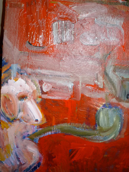 Escritorio rojo
