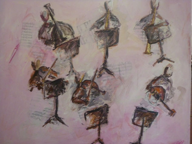 Sinfonia Simon Bolivar 50 x 60 cm Mixed media Canvas Others