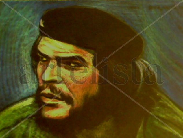 Che Pastel Card Portrait