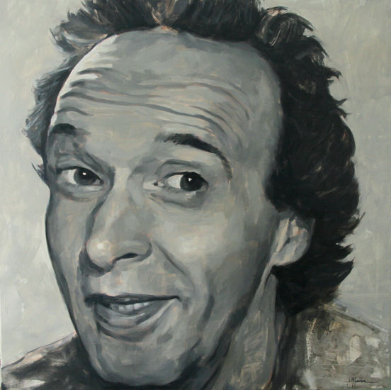 Roberto Benigni Oil Canvas Portrait