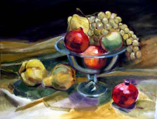 frutero cristal Oil Canvas Still Life Paintings