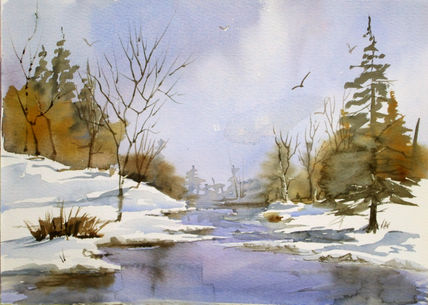 Paisaje nevado 1