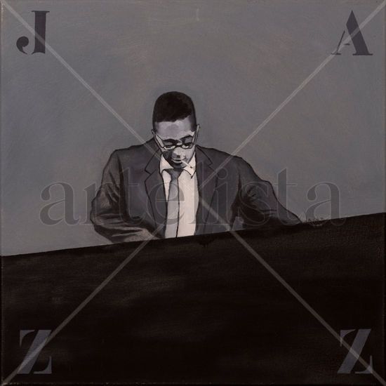 Dizzy Gillespie Oil Canvas Figure Painting