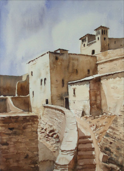 morocco Watercolour Paper Landscaping