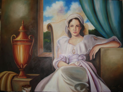 Mujer  en su alcoba