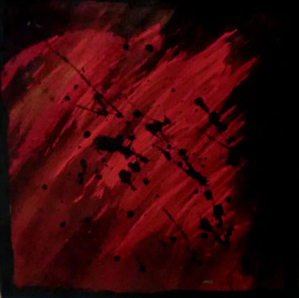 Splashing over red