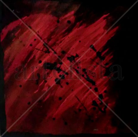 Splashing over red