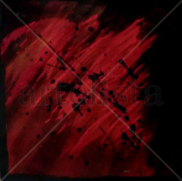 Splashing over red