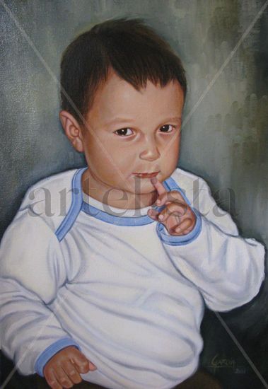 PEQUEÑO SOÑADOR Oil Canvas Portrait