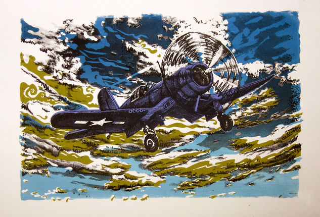 Tigre volador Serigrafía