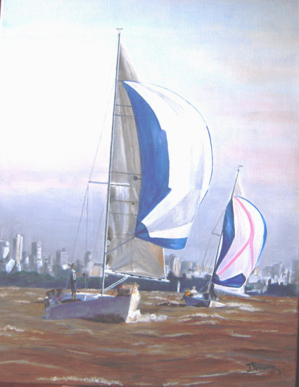 Inga Oil Canvas Marine Painting