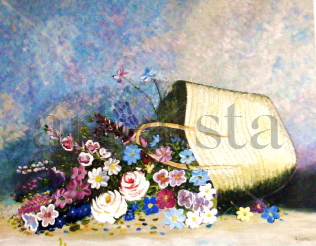 Serillo con flores